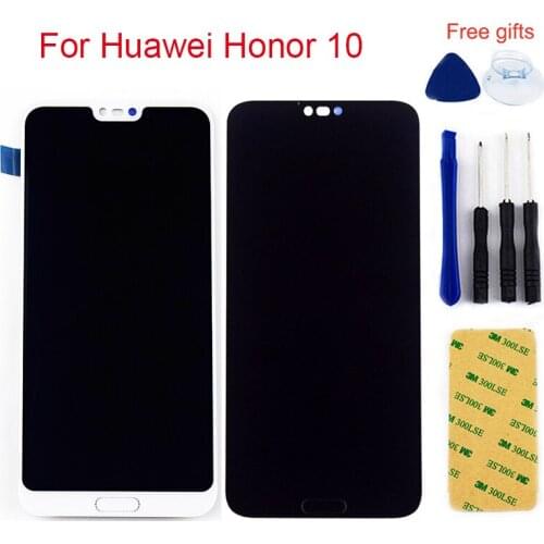 For Huawei Honor 10 LCD Screen honor10 COL-L29 LCD Display Touch Screen Digitizer Assembly LCD Touch Replacement NO Fingerprint