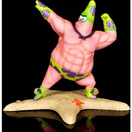 New US Animi Toy Patrick Star Cute Fat Muscle Version Action Figure In Stock