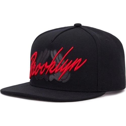 Brand FLIGHT CAP BROOKLYN black hip hop snapback hat for men women adult outdoor casual sun baseball cap bone rose cap