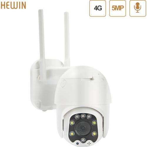 SIM Card 4G PTZ Dome Camera 1080P HD Outdoor Wireless WIFI CCTV Security Camera Two Way Audio SD Card Slot P2P CamHi