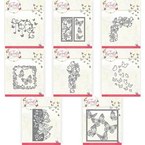 Piggy Craft metal cutting dies cut die mold Various butterfly series Scrapbook paper craft knife mould blade punch stencils dies