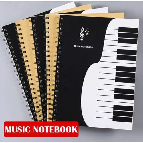 Multi-functional A4 Sheet Music Score Coil Folder Practice Piano Paper File Storage Book,Music Writing Notebook For Kids