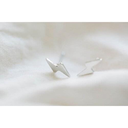 Fashion Lightning in the shape of stud earrings for Women wholesale Warning symbol earrings