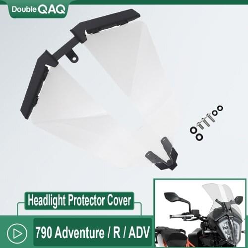 NEW Headlight Protector Cover Acrylic Motorcycle Accessories 790 Adventure / R / ADV 790 Adventure