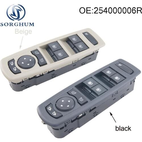New two Colors Power Window Control Switch 254000006R For Renault Megane Laguna Fluence 08-16