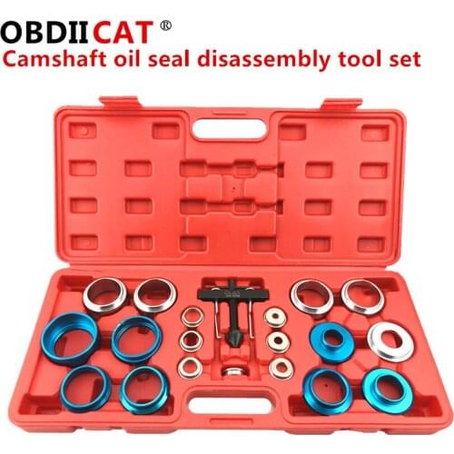 OBDIICAT Crank Seal Remover Installer Kit Camshaft Oil Seal Disassembly Assembly Tools Shaft Installer Extractor Auto Repair Set