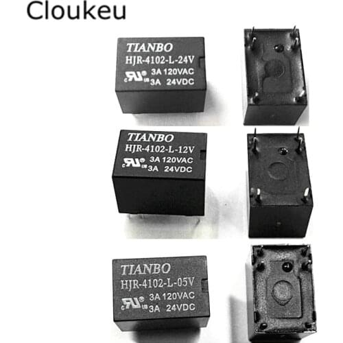 2Pcs Relay DIP6 HJR-4102-L- 05V 12V 24V 3A