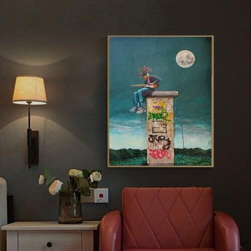 Modern Graffiti art Canvas Art Wall Painting Print on Canvas Classy Scandinavia Picture for Living Room Home Decoration