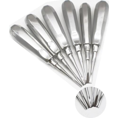 1 pcs Dentist Tools Surgical Instrument Tooth extraction Tool Stainless Steel Stright Curved teeth Elevator Dental Lab Dentistry