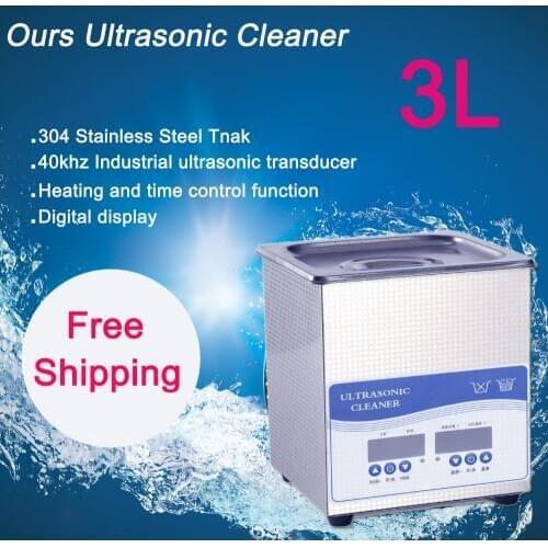 3L Ultrasonic Cleaner 120W price includes cleaning basket