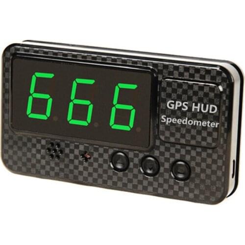 Universal Car HUD Head Up Display Car Speed Display With Speed Alarm GPS Satellite Speed Measurement Fatigue Driving Alarm Funct
