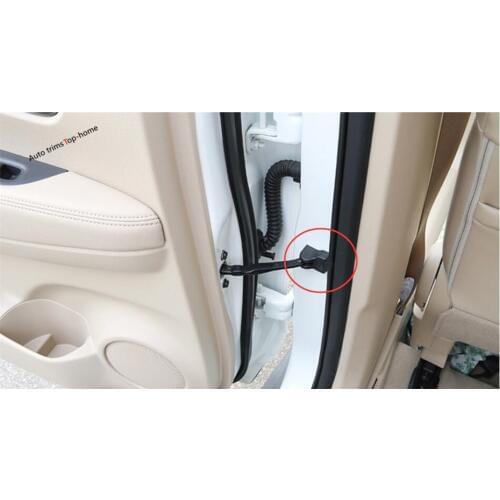 Yimaautotrims Inner Door Stop Rust Waterproof Protector Cover Trim Kit 4 Pcs Fit For Nissan Leaf 2018 Plastic Interior Mouldings