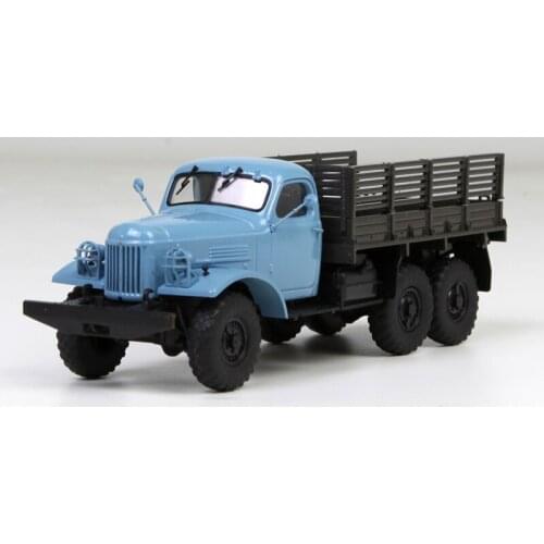 1:43 Die Casting Alloy Metal 157k Blue Truck Russia Soviet Truck Miniature Scene World Car Model Salon Girl