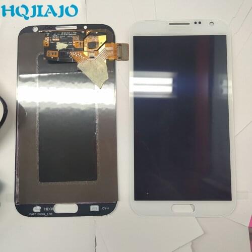 100% Original Burn Shadow LCD For Samsung Galaxy note 2 N7100 N7105 LCD Display Touch Screen Digitizer Assembly No Frame