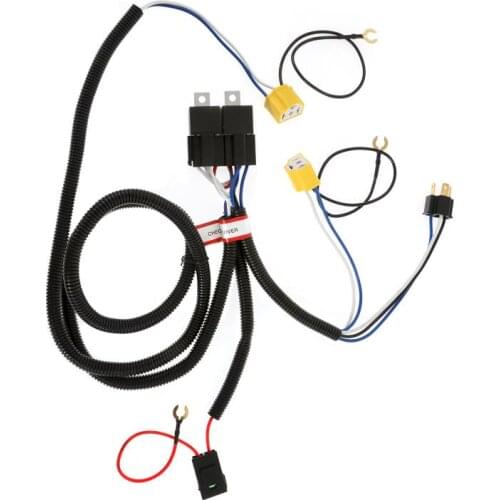 12 V 80A LED Headlight Wiring Harness Kit 2 Lamp Brightener Headlight Booster Wire Fit For Subaru Toyota Head Lights