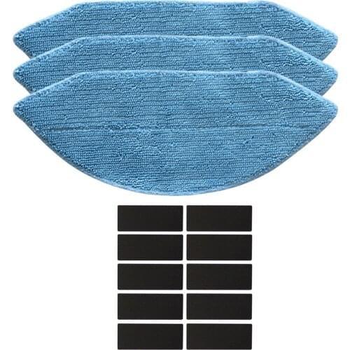 13pcs For Ecovacs Deebot U2 DGN22 Cleaning Mop Cloth Sticker Set Vacuum Parts Sweeper Robot Cleaning Accessories For Home