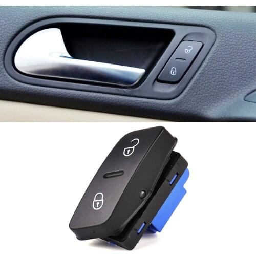1K0962125B Driver Side Central Door Lock Switch Button for VW Jetta Golf GTI MK5 Tiguan Left Hand Drive Only