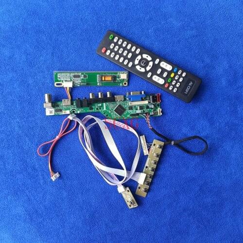 30Pin LVDS LCD screen drive card AV VGA USB HDMI-compatible 1024*768 kit Fit LP150X08-TLA1/TLA2/TLA6/TLAC/TLB1/TLC1 Analog 1CCFL