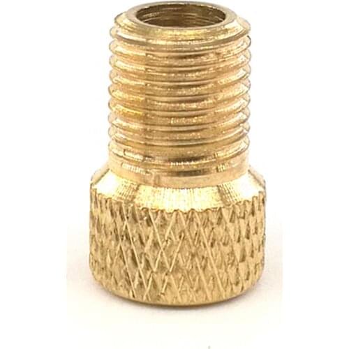 500pcs Brass Metal Presta Tire Valve Adapters for MTB Bike Bicycle Adaptor French Valve Convert to US Valve Stem Tube Pump Tool