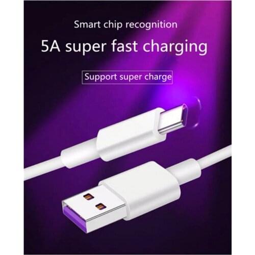 5A class super fast charging 3m super fast charging mobile phone data cable, suitable for Huawei TYPEC, Apple, Android phones