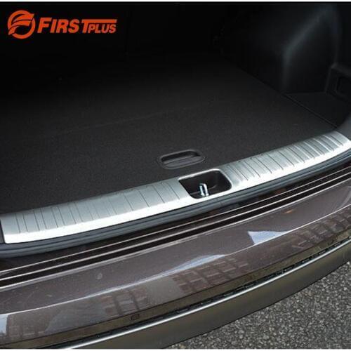 For Hyundai Tucson 3rd 2015 2016 2017 Car Rearguards Stainless Steel Rear Bumper Trunk Fender Sill Plate Protector Guard Covers