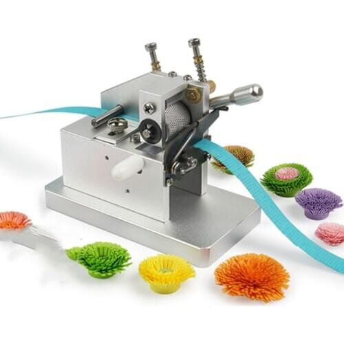 Tassel machine tool three-dimensional color handmade paper tassel flower roll
