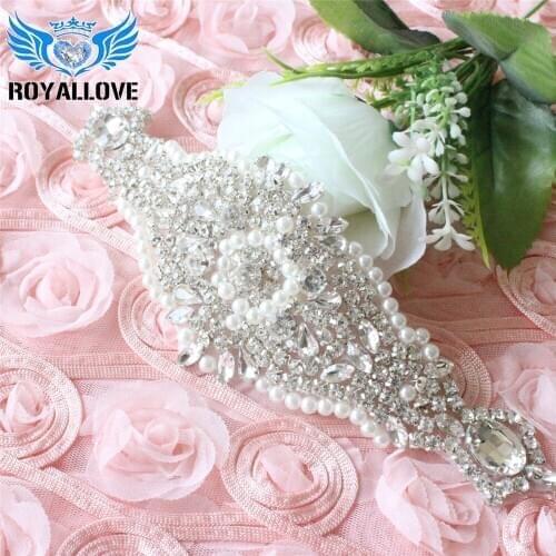 Crystal Rhinestone Applique motif wedding applique hotfix Wholesale Bridal Trim Crystal Pearl Applique Bridal Large Applique