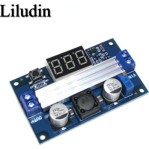 LTC1871 100W Step Up Booster Converter 3-35V To 3.5-35V DC + LED Voltmeter DC-DC Step Up Power Supply Module Voltage Regulator