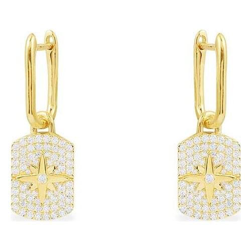 New 925 sterling silver earrings set with stone inscription for lovers, free shipping