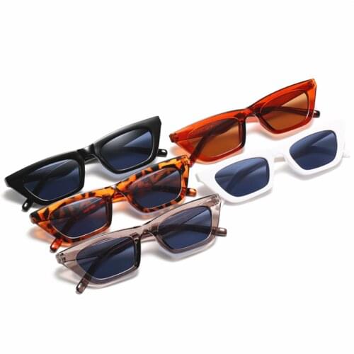 Fashion Women Rectangle Vintage Sunglasses Brand Designer Retro Points Sun Glasses Female Lady Eyeglass Cat Eye Fishing Glasses
