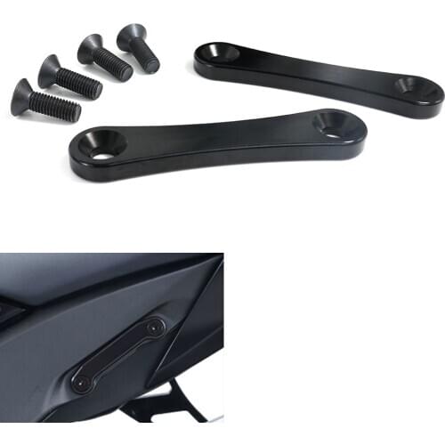 Fit For BMW S1000R 2014-2020 S1000RR 2009-2018 Rear Passenger Peg Holes Cover CNC Billet Aluminum Footpeg Block Off Plates