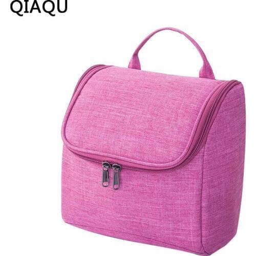 QIAQU 2018 New Travel Makeup Case Mall Cosmetic Bag Cosmetic Bag Mesh Cosmetics For Women Vanity Bag For Men Special Luggage Use