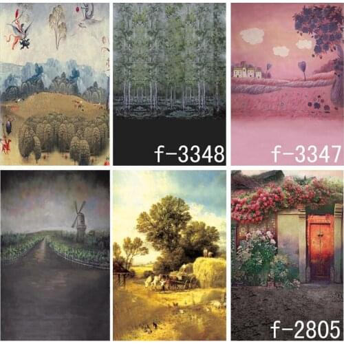SHENGYONGBAO Vintage Oil Painting Scenery Photography Backdrops Children Portrait Background For Photo Studio Props 21514 AF-22