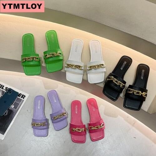 Soft leather woven slippers ladies 2021 summer high heels beach casual sandals and slippers ladies outdoor sandals flip-flops