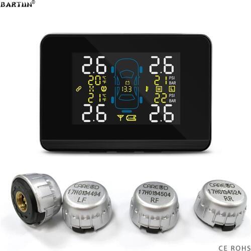 U906C Car Tire Pressure Monitoring System TPMS Tyre Pressure Sensor Auto Inspection Device LCD Display Dual USB Charging Port