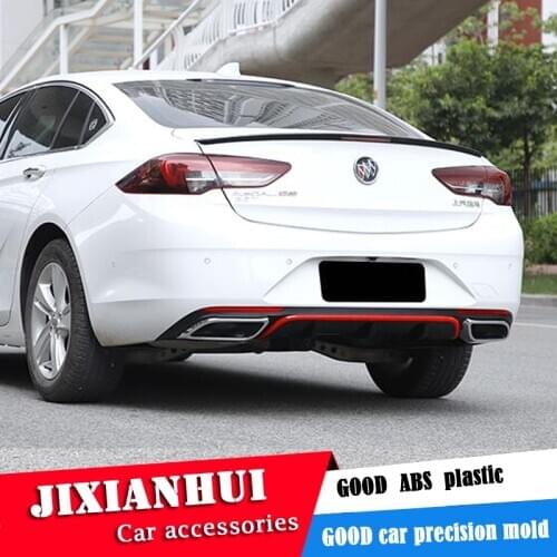 For Opel Insignia Body kit spoiler 2017-2019 For Insignia HS ABS Rear lip rear spoiler front Bumper Diffuser Bumpers Protector