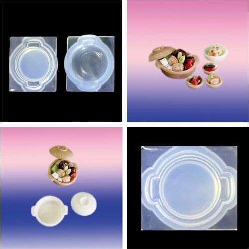 Stereoscopic Clear Silicone DIY Pot lid Mold For Epoxy Resin Jewelry Making Craft Tools resin molds forjewelry