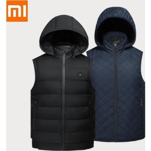 Xiaomi PMA graphene heating leisure vest Couple Infrared heat storage lining Heating Down Jacket Winter men woman warm vest