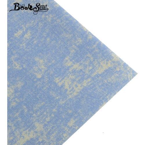 Booksew Cotton Linen Fabric Blue Canvas Fabric Sewing Tissu DIY Handmade Tablecloth Bag Curtain Cushion Home Textile Burlap Tela