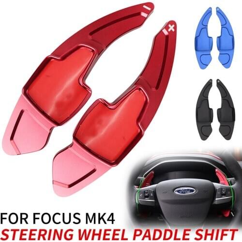 Steering Wheel Paddle Shift FOR ford focus MK4 Paddle Shifter Extended Aluminum alloy volante Car Sticker Accessories 2019 2020