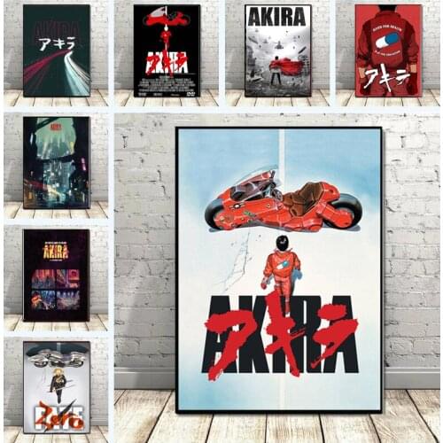 Japan Anime Popular Art Red Fighting Canvas Painting Posters and Prints Akira Wall Art Pictures for Living Room Home Decoration