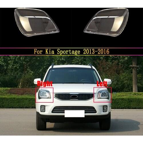 Car Protective Cover Headlights Glass Lamp Shade Shell Transparent Caps For Kia Sportage 2013 2014 2015 2016