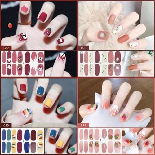 1Pcs Plant Full Cover Gel Polish Nail Sticker Decals Tool Nail Art Paper Decoration Manicure Tattoos 3D DIY Nail Art Accessories