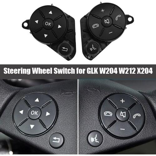 2Pcs/Set Car Steering Wheel Multi-Functional Switch Control Buttons for Mercedes Benz GLK W204 W212 X204 Car Accessories