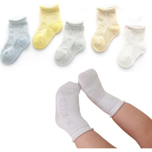 5Pair/lot baby socks summer thin boys and girls baby socks
