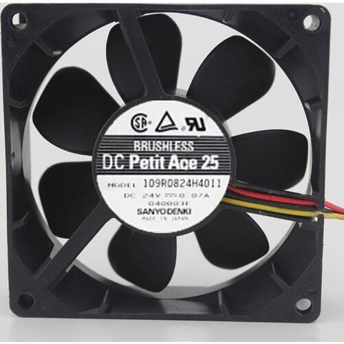 Brand new original 109R0824H4011 8cm8025 24V0.07A inverter cooling fan mute