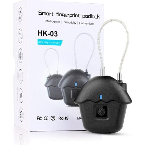 Keyless Electronic Smart Door Lock Wireless Fingerprint Padlock Bluetooth APP Aluminum Alloy Quick Unlock