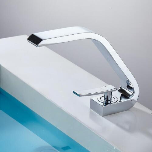 Free shipping Full Brass Wash Basin Faucet Hot and Cold Single Hole High Quality Bathroom Faucet F6101-11