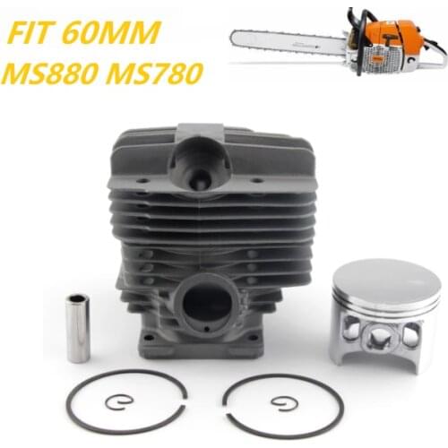 Big Bore 60mm Cylinder Piston Pin Ring Circlip Kit For STIHL 088 MS880 MS780 MS880R/Z Chainsaw 121.6CC 6.4KW P/N 1124 020 1209