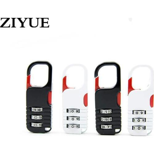 Cadeado Fechadura Digital 2pcs/lot Free Shipping Zinc Alloy Luggage Bag Zip Diary Notebook Small Password Combination Code Lock